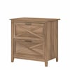 Bush Business Furniture Key West 2 Drawer Lateral File Cabinet in Reclaimed Pine KWF130RCP-03